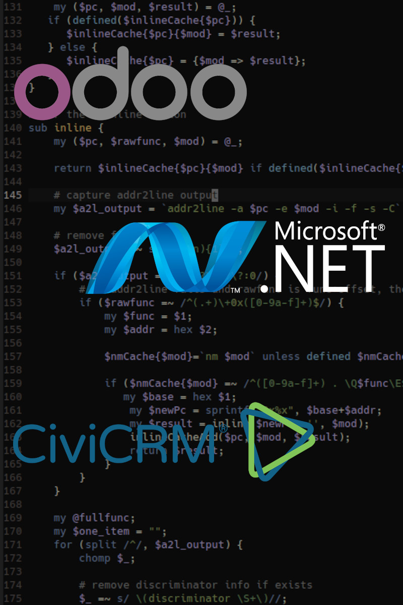 Odoo, Microsoft .Net, CiviCRM