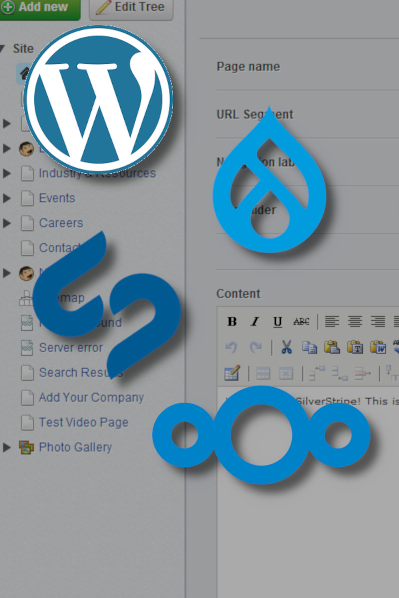 Wordpress, Drupal, Silverstripe, Nextcloud