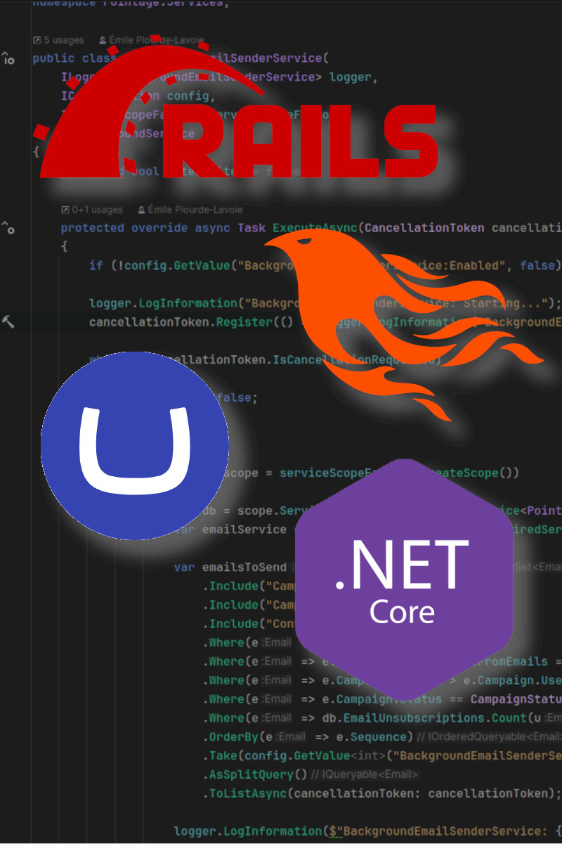 Rails, Phoenix, Umbraco, .NET Core